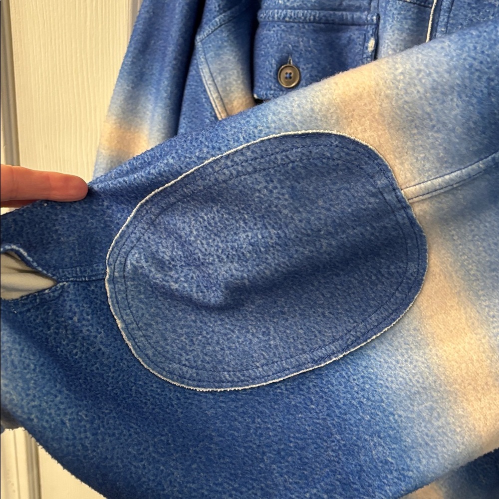 Free People Ruby Printed Shacket In Deep Sea Comb… - image 6